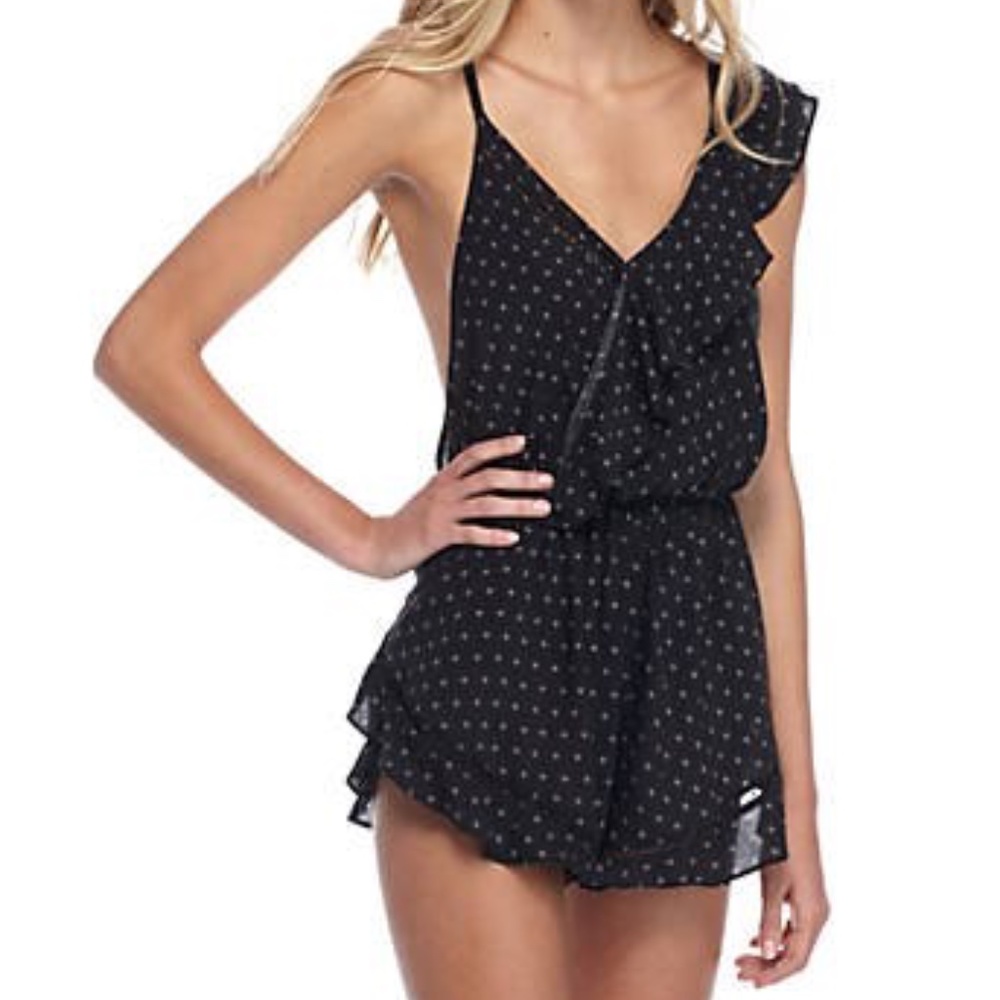 Free People One Of These Days Romper Cut Outs